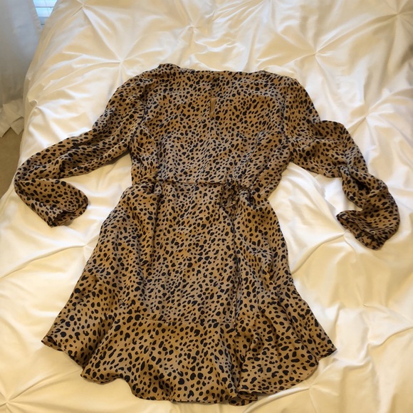 NWOT Adrienne Leopard Dress - Picture 2 of 6